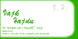 vajk hajdu business card